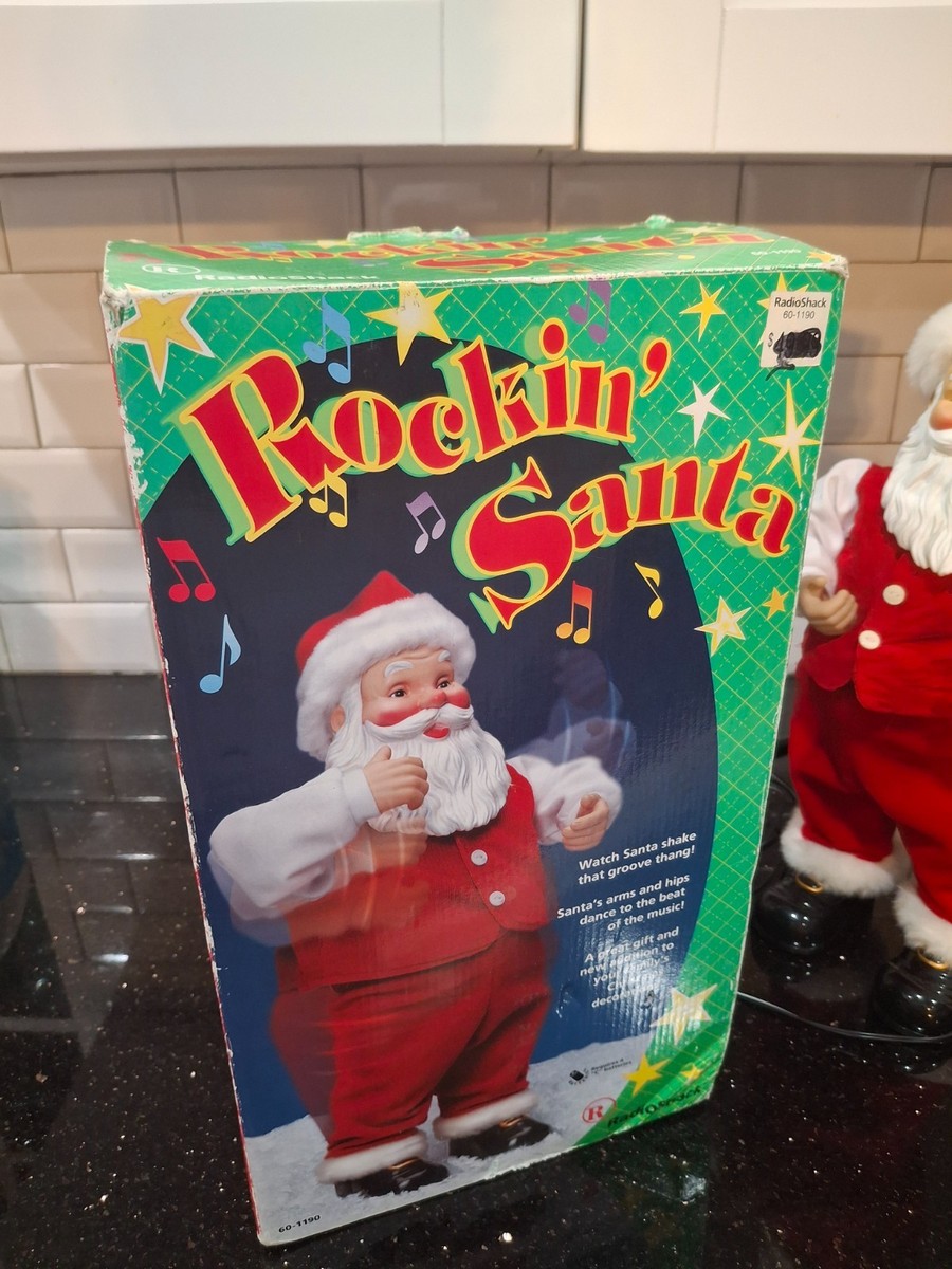 クリスマス rockin santa Vtg 1999 Radio Shack Christmas Rockin Santa Animated Singing