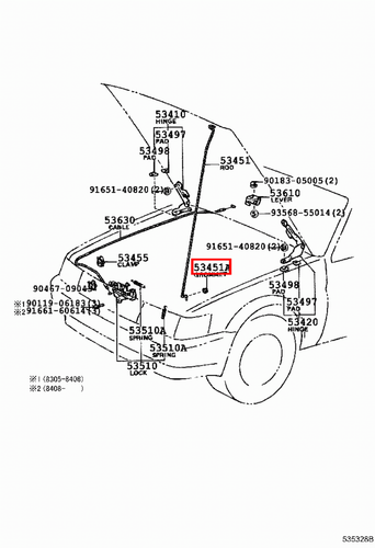 Genuine Toyota LandCruiser 80 60 Series FJ FZJ HJ BJ Bonnet Support Rod Grommet - Picture 2 of 20