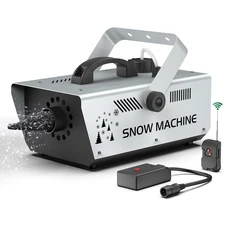 Christmas 1500W Snow Machine Remote Control For Stage Performance Events