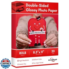 Thick Double Sides Thick Glossy Photo Paper 80LB 8.5x11 inches Heavyweight Ca