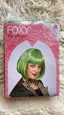 FOXY Top Fashion "The Original" zielona zielona peruka Bob Pony średniej długości karnawał