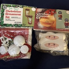 2 VTG Boutique Xmas Ornament Kits: Walco Toy Soldiers  Holiday Cupid  s Balloon