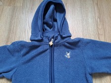 Fleece Overall Anzug blau  Gr. 74/80 Tchibo T...