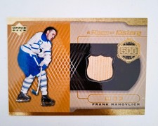 2000-01 UD MVP Frank Mahovlich Piece of History Stick