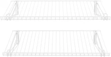 Rubbermaid Configurations 26" Shelving Kit, Set of 2 Shelves, White, Expandable