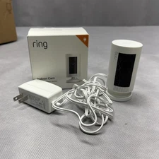 Ring Indoor Cam Security Camera White With Power Supply