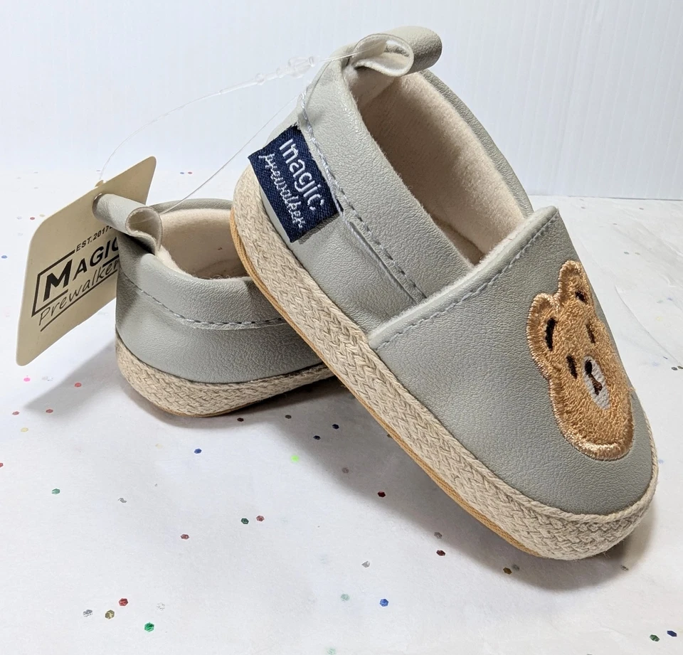 zapatos bebé 9-12 meses osos, incluye bonita bolsa para regalo y guárdalos en el armario Foto 2 de 3