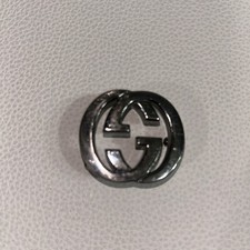 GUCCI Silver Chrome Tone Autentic Belt Buckle Only