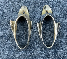 58 59 60 61 62 Corvette C1 Chrome Grab Bar End Trim Bezels