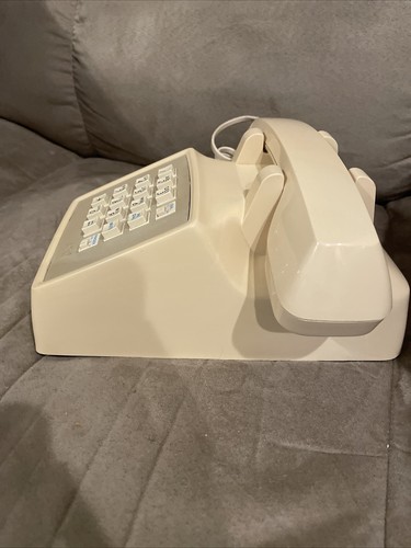 Vintage AT&T CS2500D Push Button Desk Telephone Beige - Picture 6 of 9