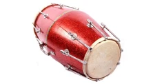 BINA Wooden Dholak +Bag Premium Craftsmanship with Rich Bass & Treble Tones