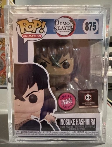 Funko Pop! Vinyl Demon Slayer Inosuke Hashibira #875 Flocked Chase Chalice