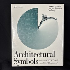 AutoDesk AutoCAD Architectural Symbols Sealed Vintage Software for ACAD LT / R13