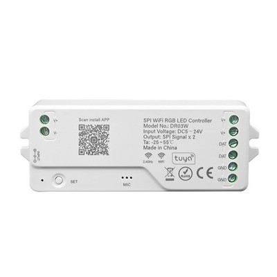 SPI WiFi RGB LED Controller DR03W Tuya WiFi LED Controller für WS2811 WS2815584