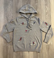 ALP N ROCK Woman Skiers Sweater Size XL Hooded Cozy Ski Pullover Hood