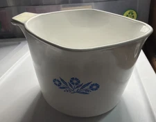 Corning Ware Blue Cornflower Sauce Maker 2 Qt. 8 Cups Vintage Very Clean