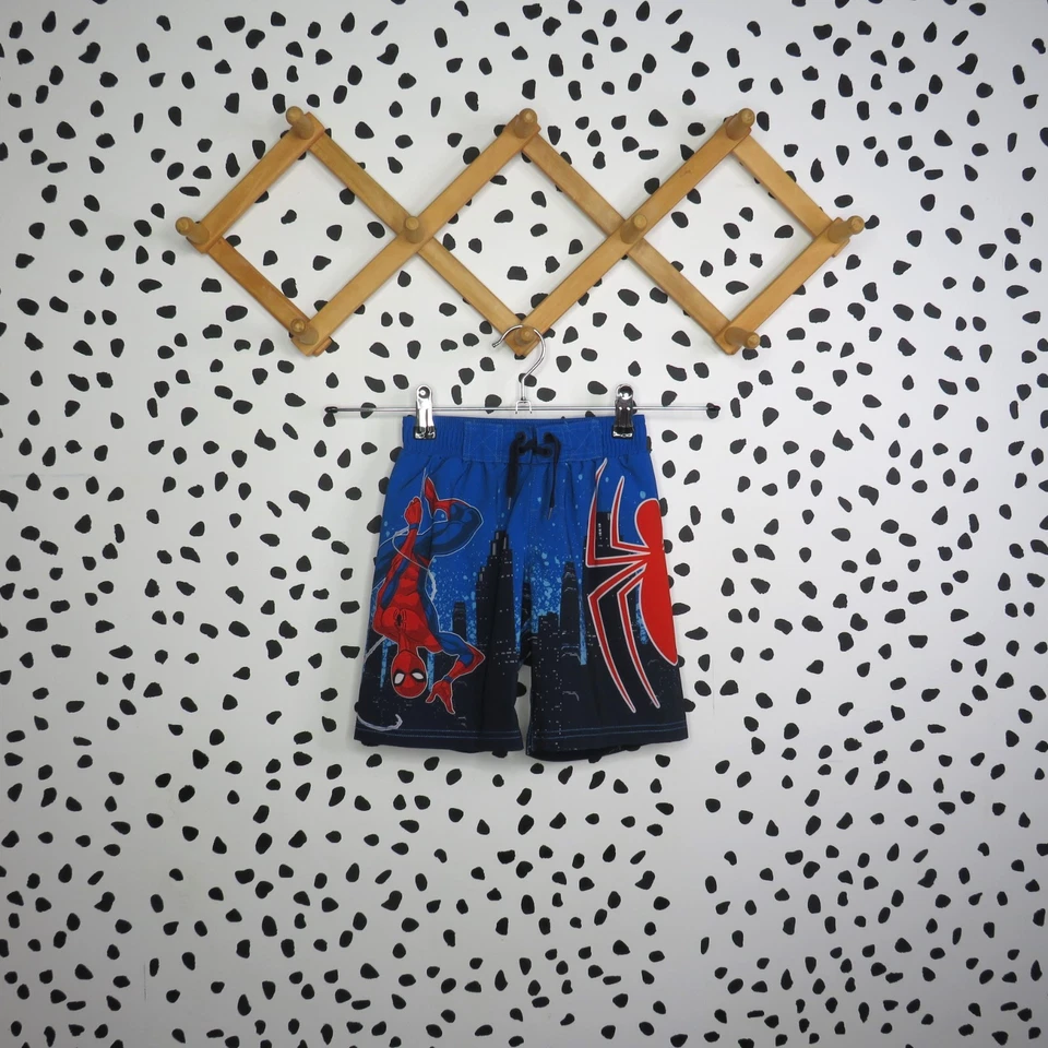 Baús de natação masculinos Spiderman azul Marvel super-herói tamanho XSmall - Imagem 2 de 4