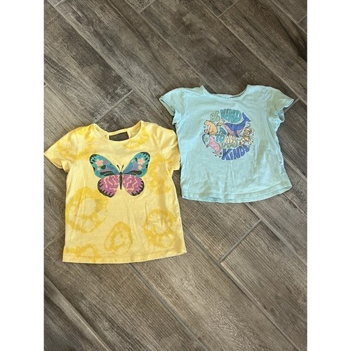 Cat & Jack Graphic Tees Bundle Short Sleeve Butterfly Kindness Size XS