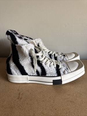 RARE Converse All Stars TURBODRK Zebra Chuck Taylor 70 High Size 10.5M/12.5 W