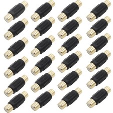 AIMHDUTY RCA Female to Coupler Adapter 24-Pack Gold Plated