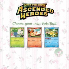 Pokemon Ascended Heros - Pokeballs - CHOOSE YOUR CARD - PART ONE