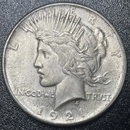 1921 Peace Silver Dollar $1 Choice AU+ About Uncirculated Looks Original