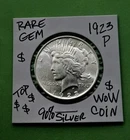 1923 P Peace Silver Dollar CHOICE GEM Brilliant Ultra Rare BU Grade Silver Coin