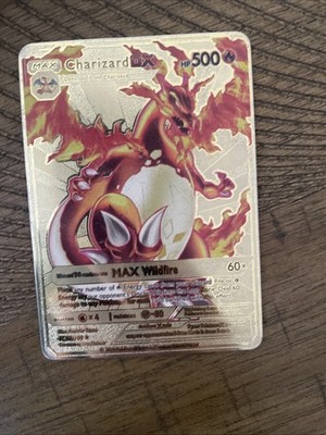 Pokémon TCG Charizard Dx Gold Metal Card Limited Edition