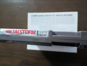 Metal Storm NES Nintendo Game w/ Manual - Authentic/Cleaned/Tested/Working RARE