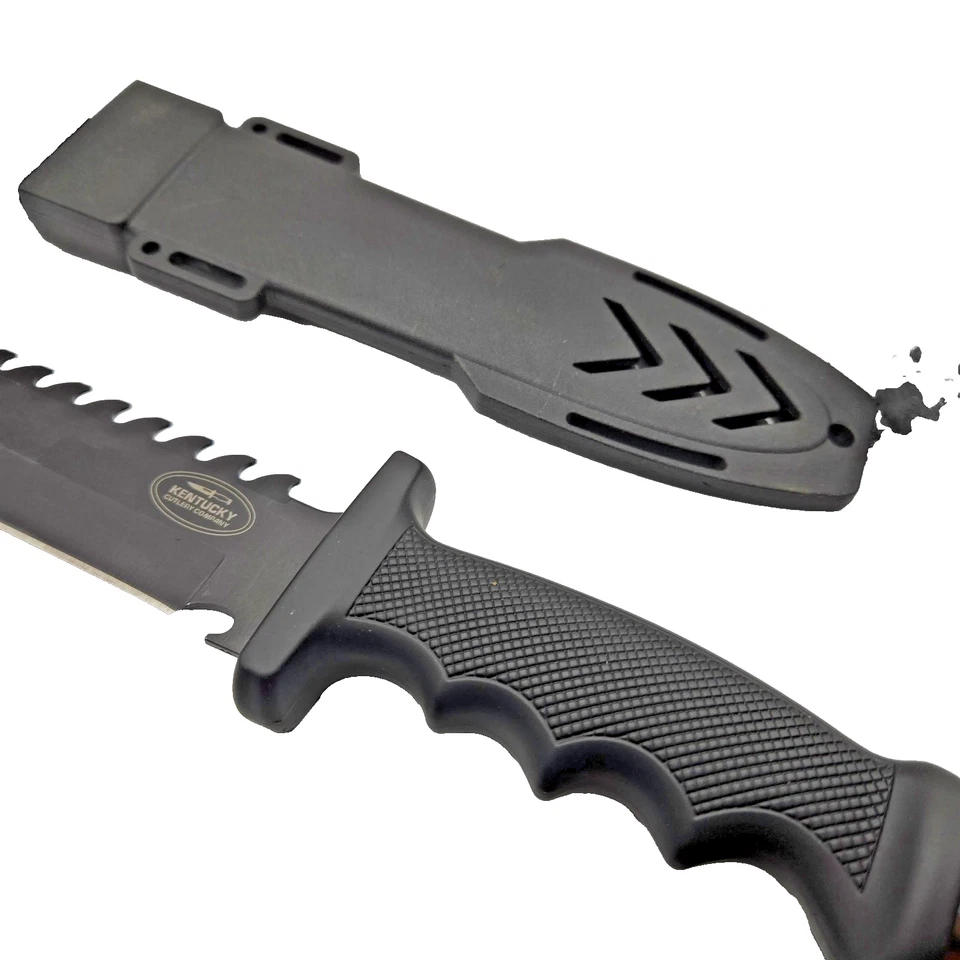 12.5" SUPERVIVENCIA TÁCTICA Caza HOJA FIJA Ejército Bowie Kentucky Cubiertos Bowie Foto 2 de 4