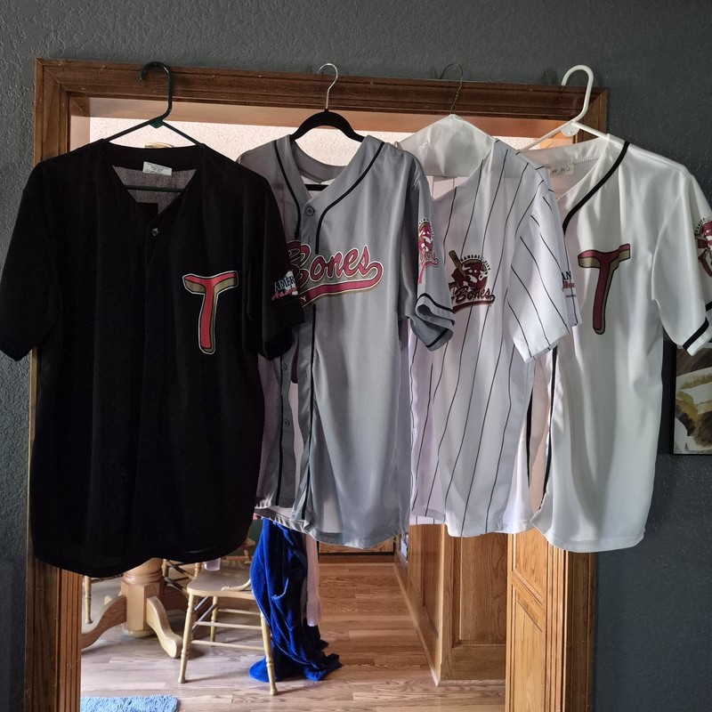 4 Vintage Kansas City Tbones Baseball Jerseys #11 #13 #14 #15 American Assoc