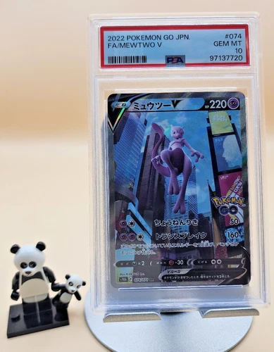 Pokemon Card Japanese Mewtwo V 074/071 Full Art Pokemon Go PSA 10