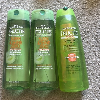 3x Garnier Fructis - Sleek & Shine Shampoo New