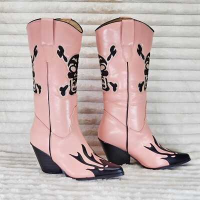 Ghost Rider Embroidered Skull Cross Bones Cowboy Western