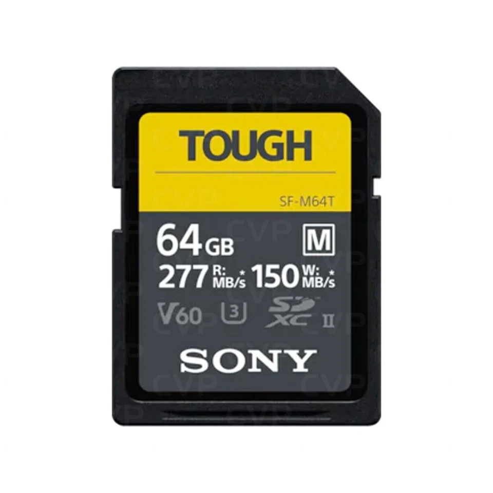 Sony 64GB M-Series Tough SD SDXC Card UHS-II, R 277MB/S, W 150MB/s- UK - Image 2 of 2
