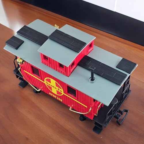 Vintage Echo Classic Rail Train G Scale Replacement Santa Fe Caboose - Picture 4 of 5