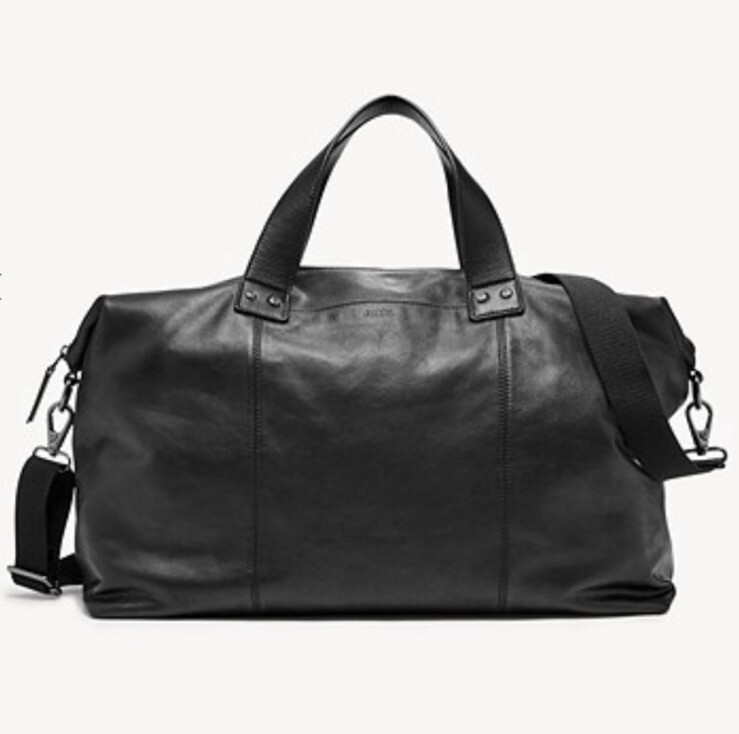 Fossil Kenton Duffle Black