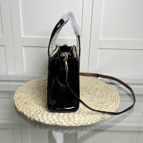 COACH Nina Small Tote Bag Signature Leather CV400 Black NEW - Picture 5 of 8