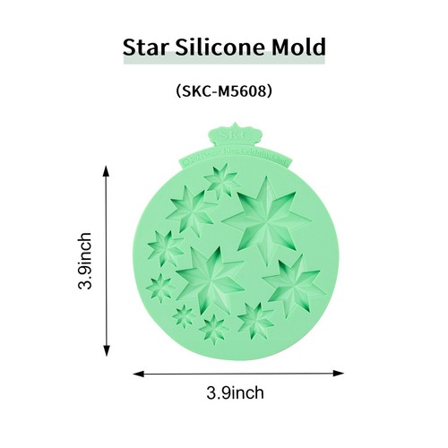 Star Shape Silicone Fondant Mould 3 Patterns DIY Sugarcraft Mould Easy Release - Picture 15 of 15