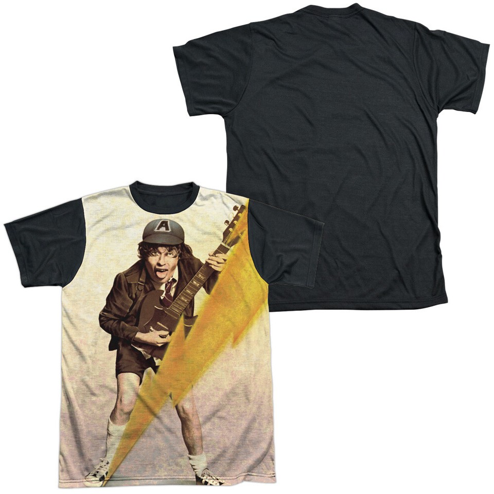 ACDC Higher Voltage Adult Halloween Costume T Shirt (Black Back), S-3XL ...