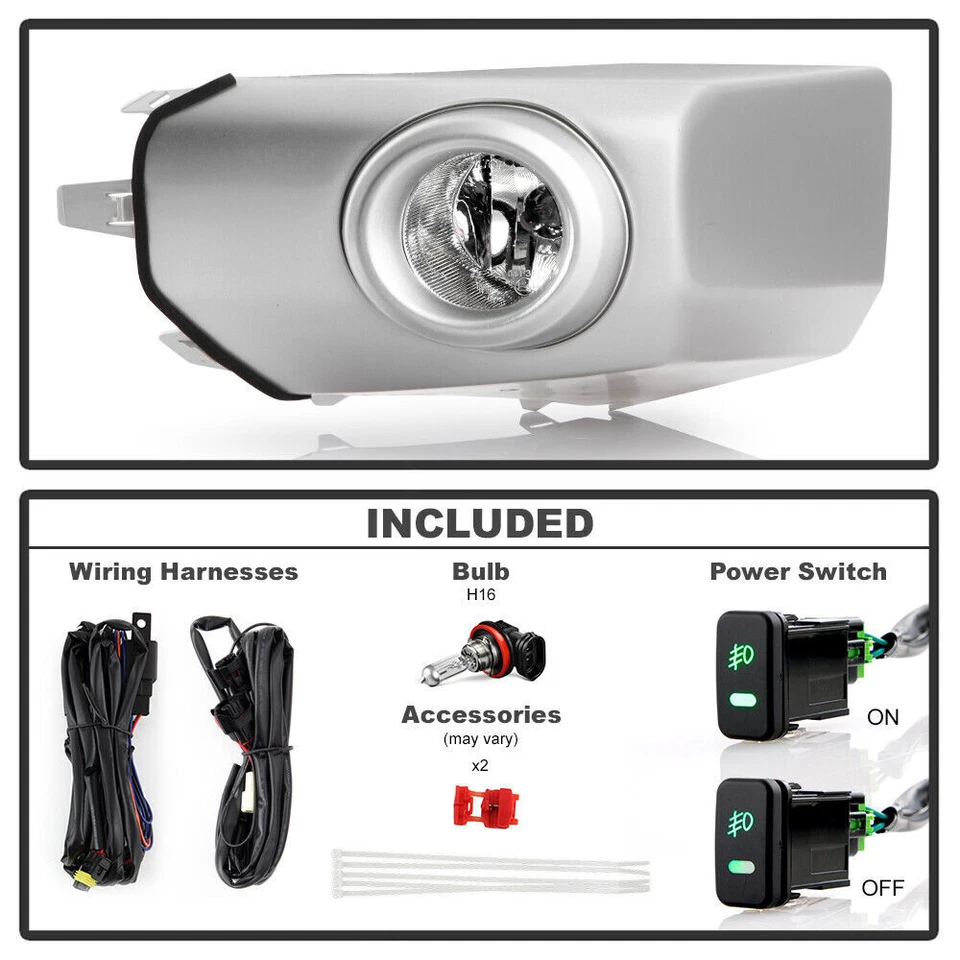 2 luces antiniebla luces de conducción con interruptor para parachoques FJ Cruiser 2007-2014 Foto 3 de 3