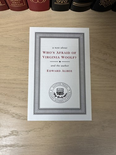 Who's Afraid of Virginia Woolf, Edward Albee, Signed 1st ✍️ Easton, Near Mint - Picture 4 of 17