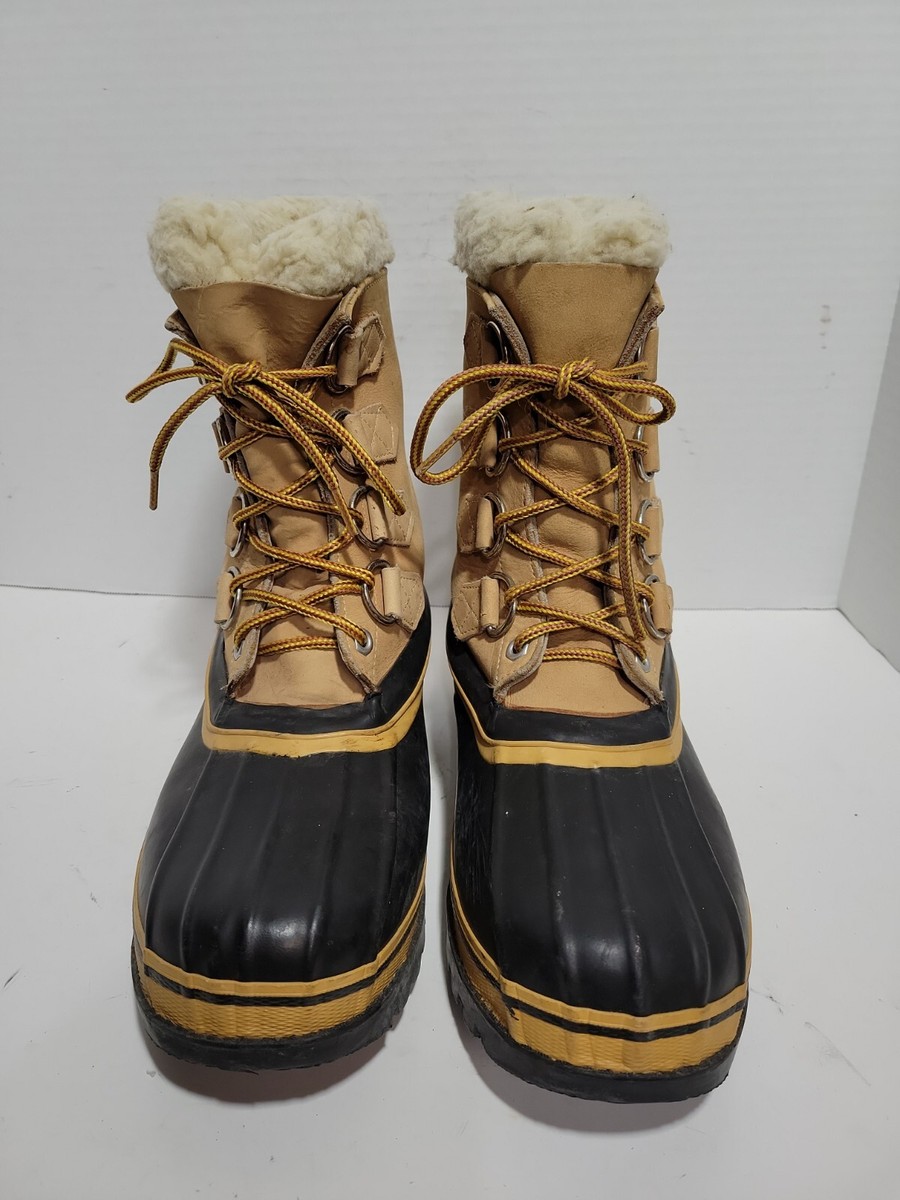 REI BROWN LEATHER LINERS WINTER SNOW WORK HUNTING MENS 10  display picture 1