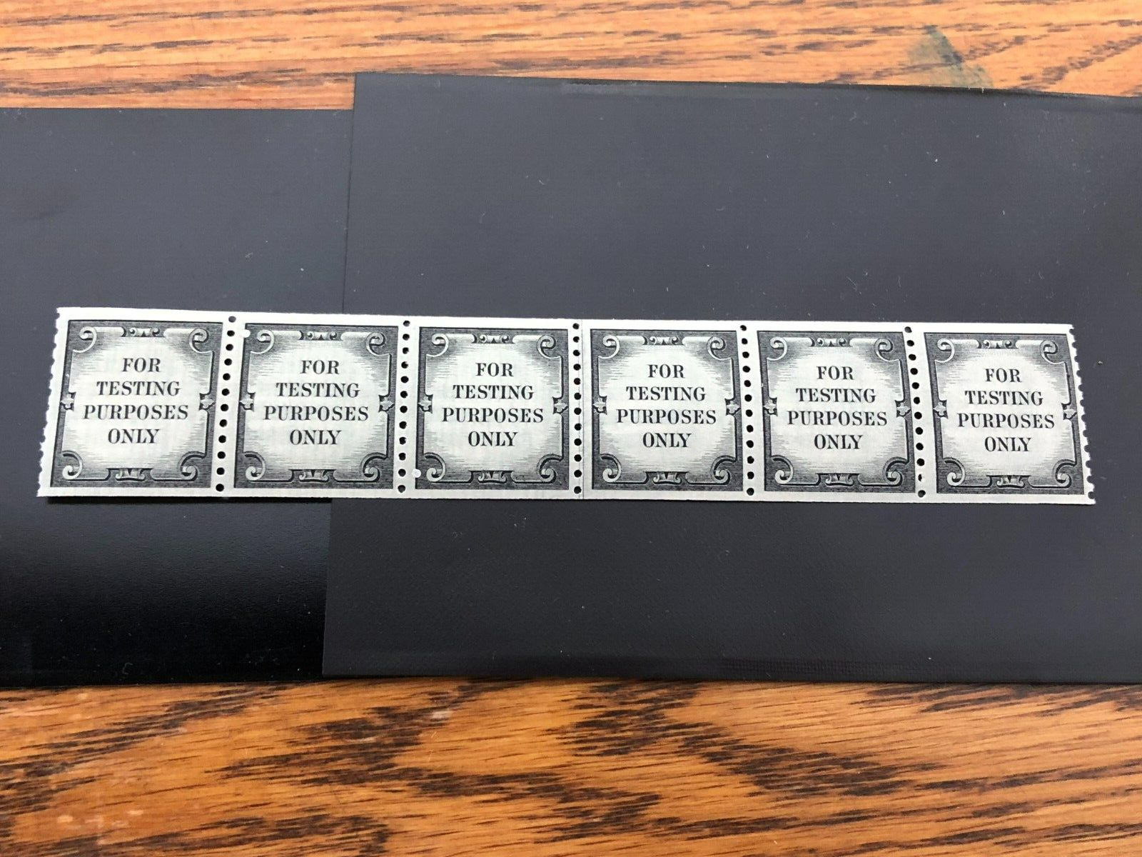 Line Testing Stamp TD107a Test Stamp VF MNH Line Pair Strip of 6 C.V $20 | eBay