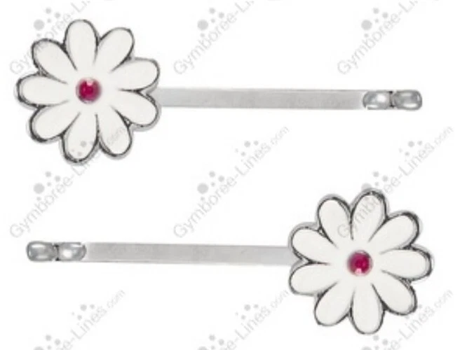 NWT Gymboree Girl "Daisy Park" Juego de anillos de horquillas de flores Foto 2 de 2