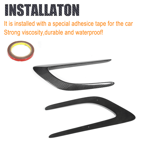 REAL Carbon Front Side Fender Fin Vents For Mercedes Benz C205 C63 AMG 2015-2021 - Picture 9 of 9