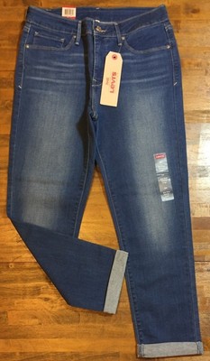 levi's mid rise skinny crop