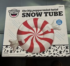 Big Mouth Inflatable Snow Tube - The Big Peppermint Twist 4 Feet NEW