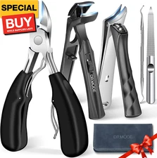 Toenail Clippers for Thick Toenails for Seniors, Angled Head Large Toe Nail Clip