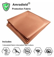  X3 EMF Protection Pure Copper RFID Radiation Singal Wifi EMI EMP RF 200x110cm.